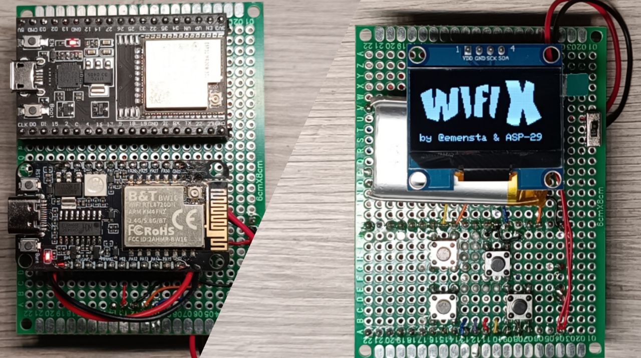 WiFiX-DualBand-Deauther